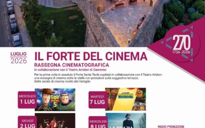 Il Forte del cinema: cinema d’estate a Sanremo